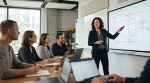 instructor explaining diagram to… 202607230842